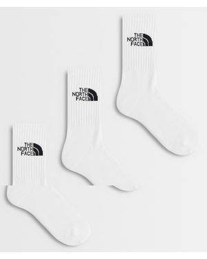 The North Face Everday Standaard Set Van 3 Sokken Met Ronde Hals - Wit