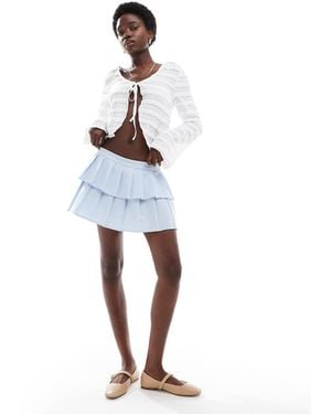 Cotton On Luis Double Pleated Mini Skirt - White