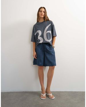 TOPSHOP Pantaloncini Lunghi - Blu