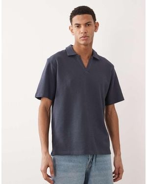 Jack & Jones Split Neck Polo - Blue