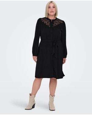ONLY – kleid aus spitze - Schwarz