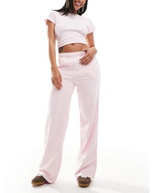Cotton On Lightweight Fleece Straight Leg Pants - White