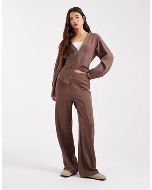 New Look Co-ord Front Seam Trouser - Brown