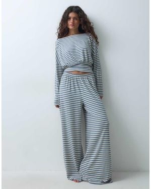 ASOS Pantalones De Estar Por Casa Holgados A-Multi - Gris