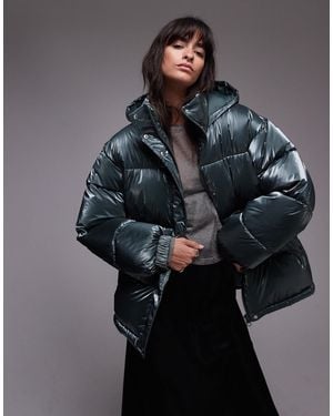 TOPSHOP Puffer Jacket - Black