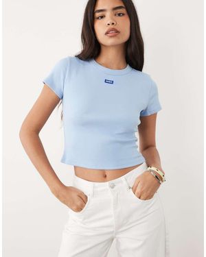 HUGO Logo Baby Tee - Blue