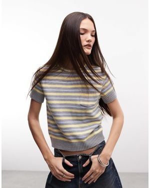 Collusion – knapp geschnittener strickpullover - Braun