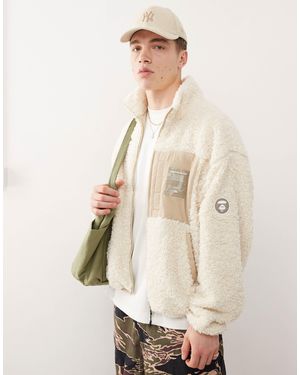 Aape By A Bathing Ape Aape by a bathing ape - sweat polaire à logo - beige - Neutre
