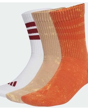 adidas Originals Stonewash Crew Socks 3 Pairs - Orange