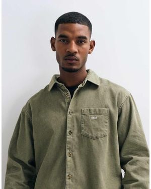 Obey Camicia A Maniche Lunghe - Verde