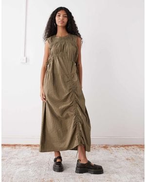 Collusion Multi Channel Midi Dress - Natural