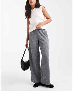 Vero Moda Pantaloni Ampi Color Sale E Pepe Mélange - Grigio