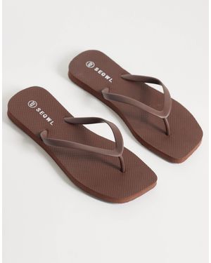 SEQWL Thong Sandals With Square Toe - Pink