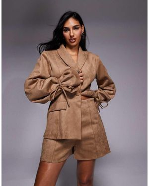ASOS Suedette Shorts - Brown