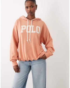 Polo Ralph Lauren Washed Polo Relaxed Fit Hoodie - Pink