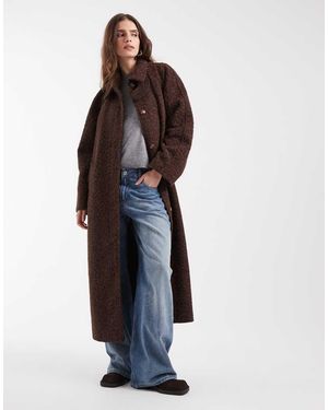 Object Cappotto Maxi Testurizzato Con Bottoni Sul Davanti - Multicolore