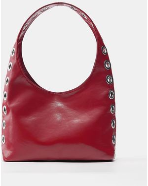 Pull&Bear Borsa Rossa Con Manici E Occhielli - Rosso