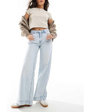 Pimkie Wide Leg High Waist Jeans - Blue