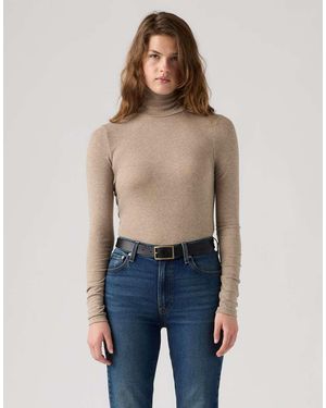 Levi's Camiseta De Cuello Vuelto De Manga Larga Mia En-Neutro - Azul