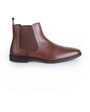 Thomas Crick Griffin Leather Chelsea Boot - Brown