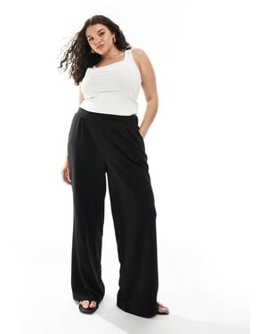 Vero Moda Jersey Crepe Wide Leg Pants - Black