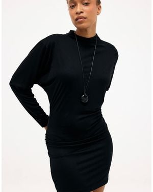 NA-KD Batwing Mini Dress - Black