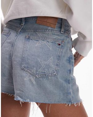 Tommy Hilfiger Denim Hot Trousers With Star Detail - White