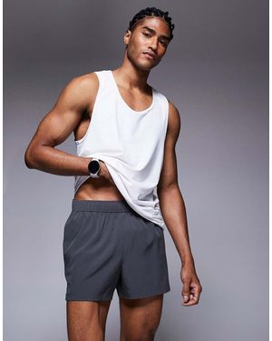 4505 Icon 3 Inch Quick Dry Running Shorts With Back Phone Pocket - Blue