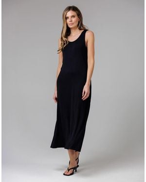 French Connection Sleeveless Scoop Neck Flowy Maxi Dress - Black