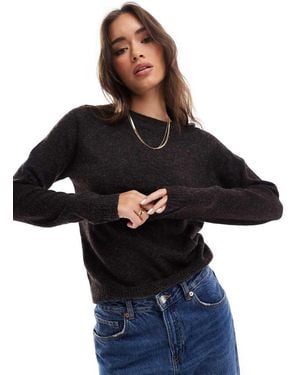 Vero Moda Round Neck Knitted Jumper - Black