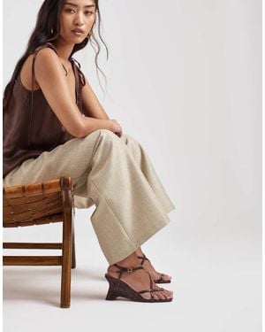 Dolce Vita Aylee Wedge Heeled Sandals - Brown