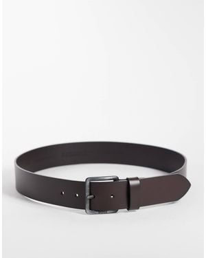BOSS Boss Black Jeeko Leather Belt - Gray