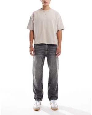 Bershka Straight Vintage Jean - Grey