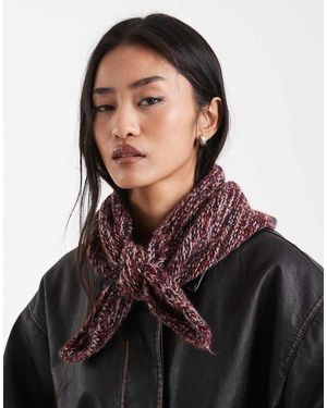 ASOS Mixed Dye Yarn Triangle Scarf - Black