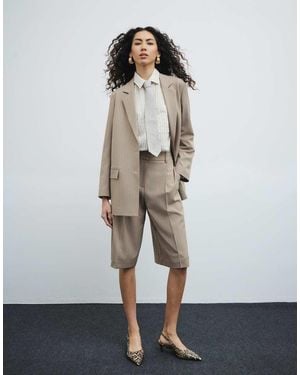 River Island Tailored Jort - Natural