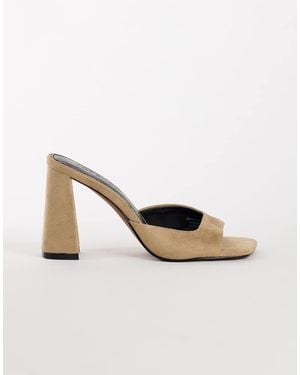 TOPSHOP Walter Muiltje Met Hoge Hak - Naturel