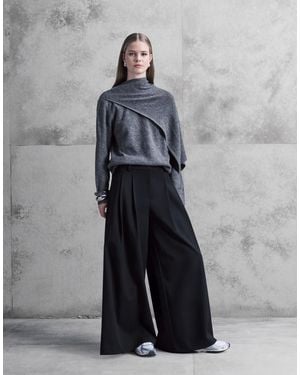 Weekday Super Wide Leg Pants - Gray