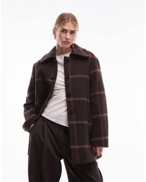 & Other Stories Wool Rich Pea Coat - Brown