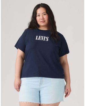 Levi's The perfect tee (grande taille) en - Bleu