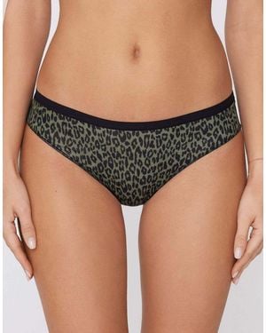 Tezenis Printed Cotton Briefs - Black
