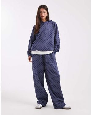 Collusion Wide Leg joggers - Blue