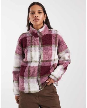 Noisy May Zip Through Fleece - Red