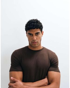ASOS Basic Muscle-Fit T-Shirt - Zwart
