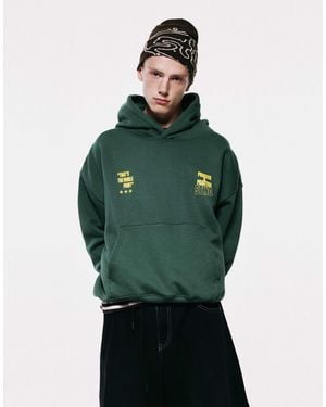 Pull&Bear Stwd - sweat à capuche - Vert