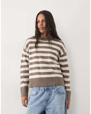 New Look Crew Neck Jumper - Brown