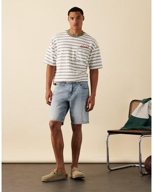 Levi's 445 Athletic Straight Fit Denim Shorts - Blue
