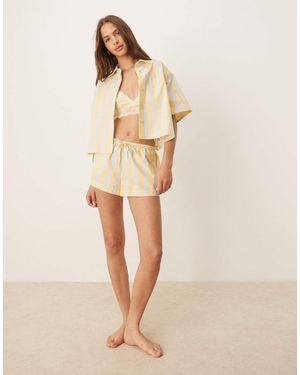 ASOS Mix & Match Woven Shorts - Natural