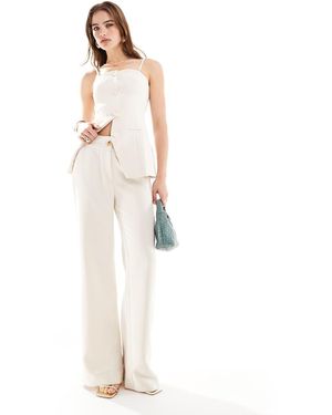 Style Cheat Pantaloni Sartoriali Crema - Bianco
