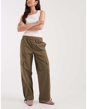 ASOS Slim Leg Balloon Cargo Trouser - Natural