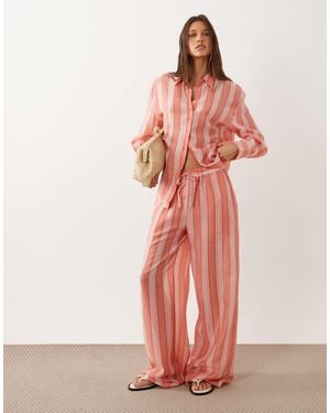 Mango Clay Oversized Trouser Co-ord - Pink